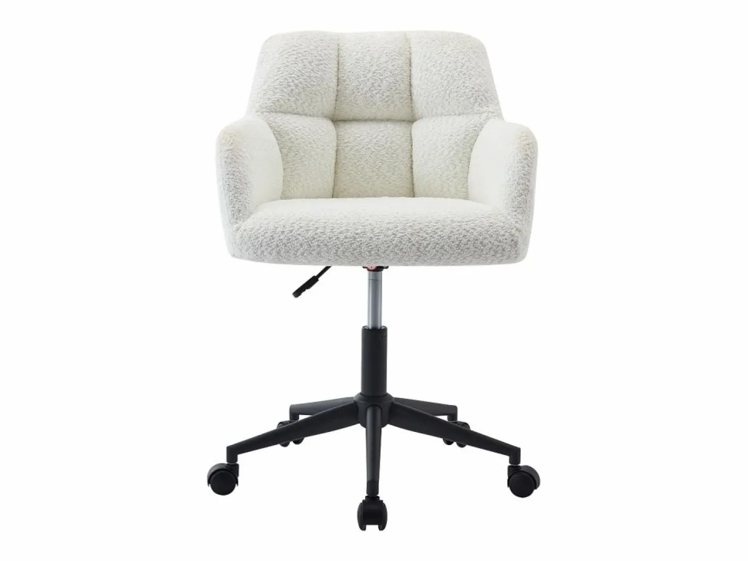 Hot Vente-unique Silla de escritorio tejido bouclé y negro altura regulable - PEGA de Pascal Morabito Blanco