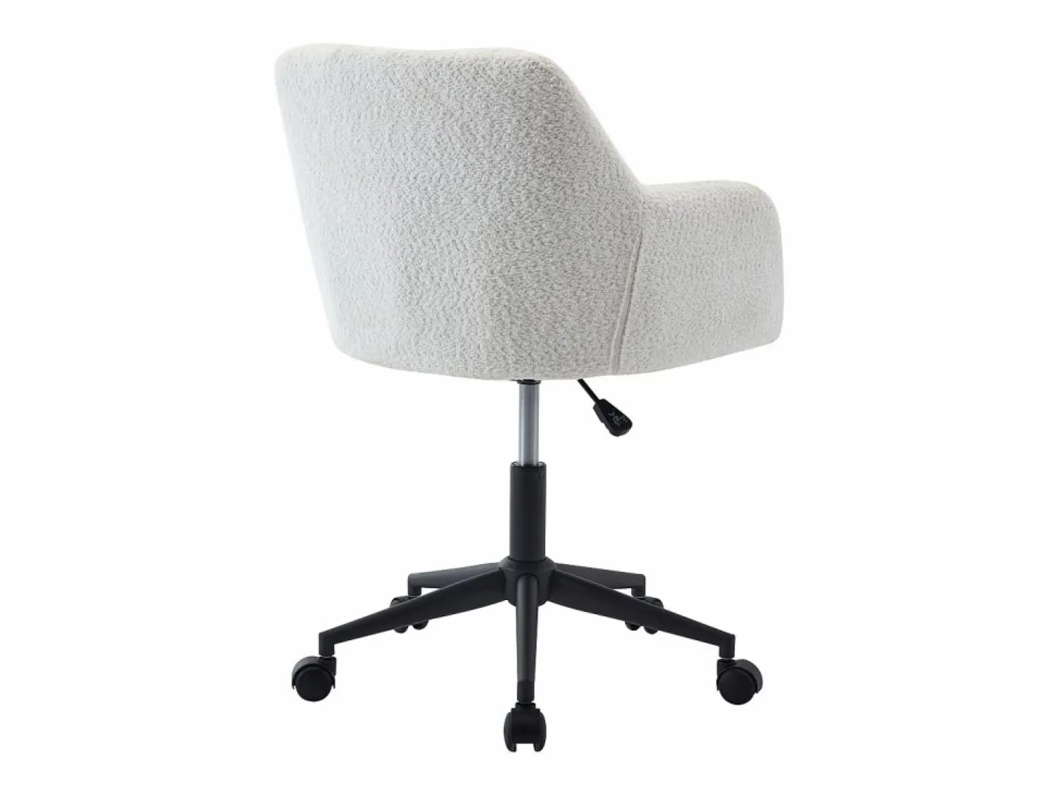 Hot Vente-unique Silla de escritorio tejido bouclé y negro altura regulable - PEGA de Pascal Morabito Blanco
