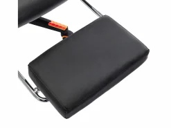 vidaxl Silla de gaming con reposapiés cuero sintético negro y