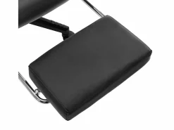 vidaxl Silla de gaming con reposapiés cuero sintético negro y