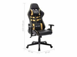 Best Silla de gaming de cuero sintético negro y Silla Gaming