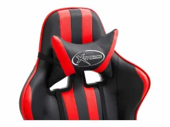 Online vidaxl Silla de gaming de cuero sintético Rojo