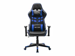 Online Silla de gaming de cuero sintético negro y Silla Gaming
