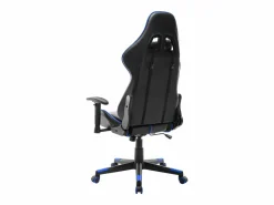 Online Silla de gaming de cuero sintético negro y Silla Gaming