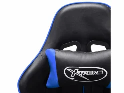Online Silla de gaming de cuero sintético negro y Silla Gaming