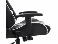 Silla de gaming de cuero sintético y blanco Silla Gaming