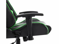 vidaxl Silla de gaming de cuero sintético negro y