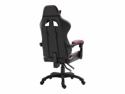 Silla de gaming de cuero sintético color vino tinto Silla Gaming