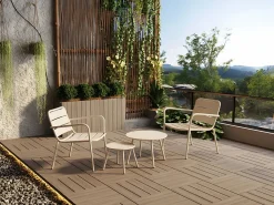 Best Silla de jardín apilable de metal - - MIRMANDE de Salones De Jardín