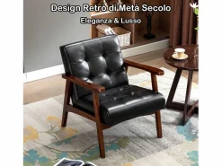 Silla de Madera con Brazos Fahlber - Sillón Relax para Interior/Exterior - Tapizado Beige Opcional