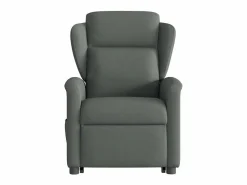 Best Silla de masaje reclinable de pie de tela gris oscuro SHL8002 Gris antracita
