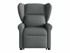 Sale Silla de masaje reclinable de pie de tela gris oscuro SHL5630 Gris antracita
