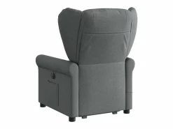 Sale Silla de masaje reclinable de pie de tela gris oscuro SHL5630 Gris antracita