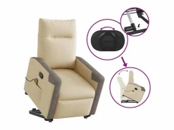 Silla de masaje reclinable de pie de tela color SHL9780