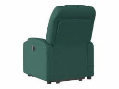 Silla de masaje reclinable de pie de tela verde oscura SHL2214 Verde pino