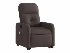 Silla de masaje reclinable de pie de tela marrón oscuro SHL8485 Sillón De Masaje