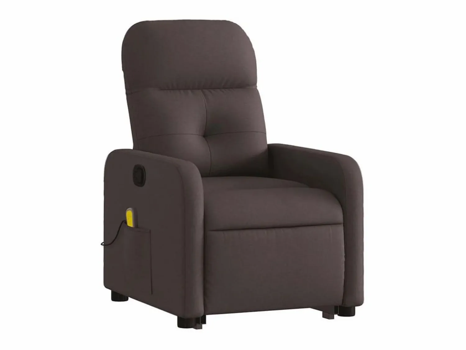 Silla de masaje reclinable de pie de tela marrón oscuro SHL8485 Sillón De Masaje
