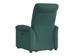Silla de masaje reclinable de pie de tela verde oscura SHL3782 Verde pino