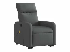 Silla de masaje reclinable de pie de tela gris oscuro SHL2074