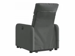 Silla de masaje reclinable de pie de tela gris oscuro SHL2074