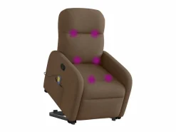 Hot Silla de masaje reclinable de pie de tela marrón SHL8375 Sillón De Masaje