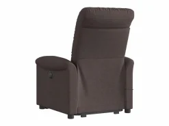 Hot Silla de masaje reclinable de pie de tela marrón oscuro SHL3823 Marru00f3n