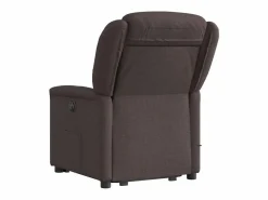 Clearance Silla de masaje reclinable de pie de tela marrón oscuro SHL6747 Sillón De Masaje