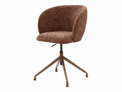 Discount Vente-unique Silla de oficina altura ajustable en tela texturizada - DUMALI Terracota