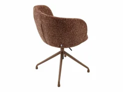 Discount Vente-unique Silla de oficina altura ajustable en tela texturizada - DUMALI Terracota