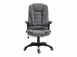 vidaxl Silla de oficina de cuero sintético