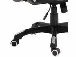 vidaxl Silla de oficina de cuero sintético