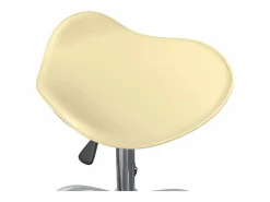 Online Clicnbuy Silla de oficina de cuero sintético color Crema