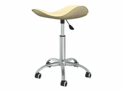 Sale vidaxl Silla de oficina de cuero sintético color Crema