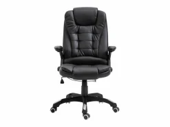 New Silla de oficina de cuero sintético negra Silla De Oficina
