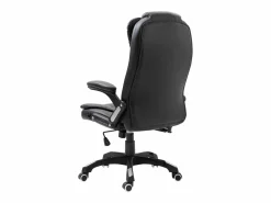New Silla de oficina de cuero sintético negra Silla De Oficina