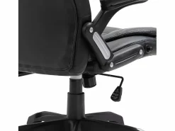 New Silla de oficina de cuero sintético negra Silla De Oficina