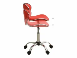 vidaxl Silla de oficina de cuero sintético