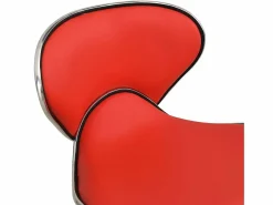 vidaxl Silla de oficina de cuero sintético