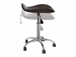 Silla de oficina de cuero sintético marrón Silla De Escritorio