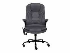 vidaxl Silla de oficina de masaje terciopelo oscuro