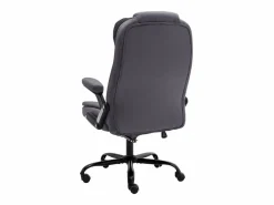vidaxl Silla de oficina de masaje terciopelo oscuro