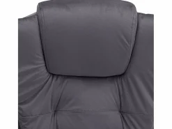 vidaxl Silla de oficina de masaje terciopelo oscuro