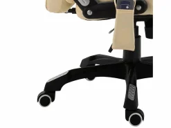 Sale vidaxl Silla de oficina de masaje de cuero sintético color Crema
