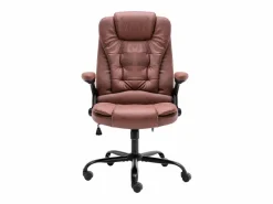 Online vidaxl Silla de oficina de piel de ante sintética marrón Marru00f3n