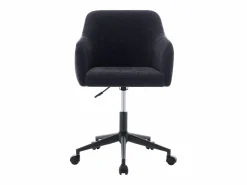 Vente-unique Silla de oficina de tela texturizada altura ajustable - MATOMI
