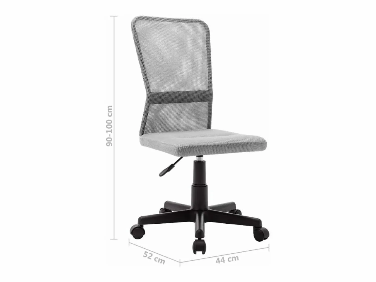 Clicnbuy Silla de oficina de tela de malla 44x52x100 cm