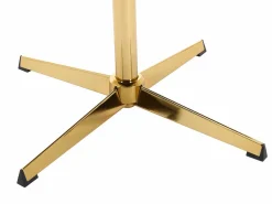 Outlet Silla de oficina en tejido bouclé y metal dorado - LANCIEGA Silla De Escritorio|Sillas Y Lotes De Sillas