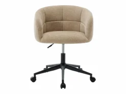 Vente-unique Silla de oficina en tejido texturizado - NOMITIO Beige