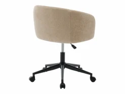 Vente-unique Silla de oficina en tejido texturizado - NOMITIO Beige