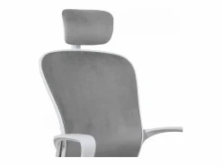 FRANCHINISHOP Silla de oficina ergonómica tejida con reposacabezas de diseño Sepang Moon